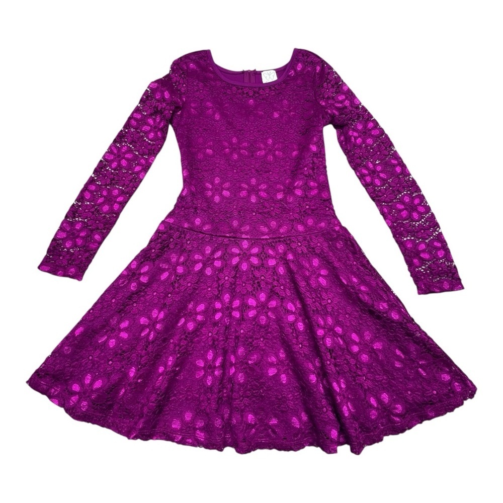 Ella Moss Fuchsia Lace Top
